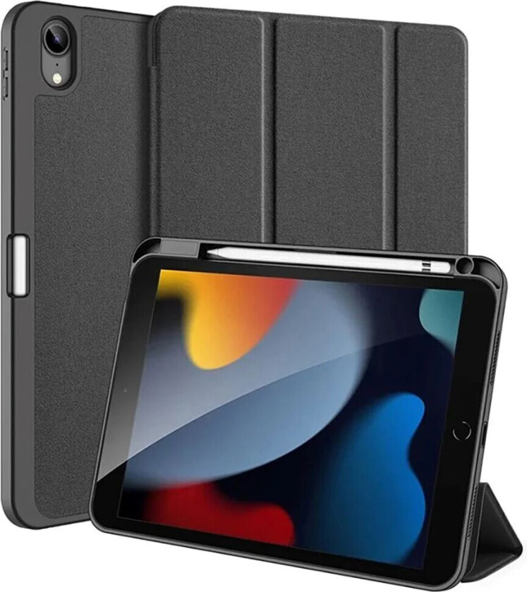 iPad 10.9" (2022) Deksel - DUX DUCIS Domo Series Tri-fold Skinndeksel - Svart