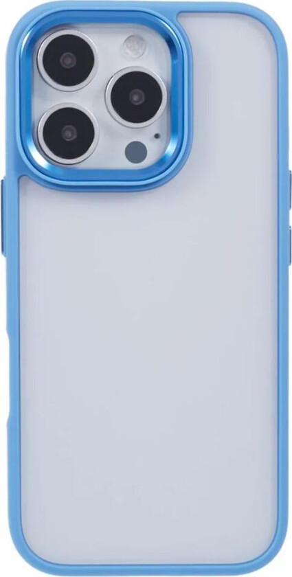 Eiderwood iPhone 16 Pro Hybrid Plast Deksel - Gjennomsiktig / Blå