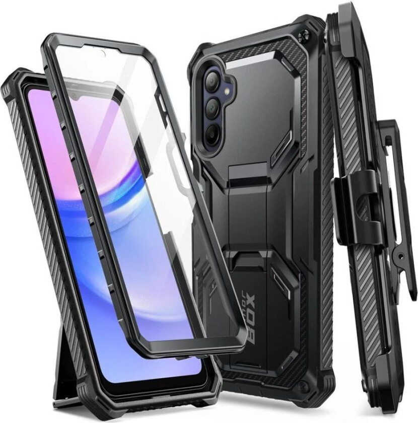 IBLSN Armorbox Samsung Galaxy A15 / A15 (5G) Mobildeksel - Svart