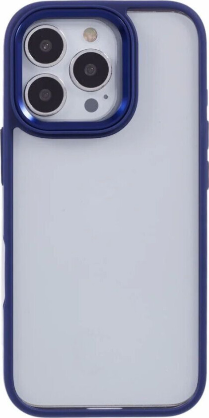 Eiderwood iPhone 16 Pro Hybrid Plast Deksel - Gjennomsiktig / Mørk Blå