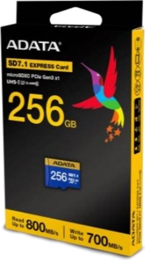 Bilde av Kart Adata Adata Microsdxc-Kort 256 Gb Premier Extreme Sd7.1, U3, C10, V30 (R:800/W:700 Mb/S)