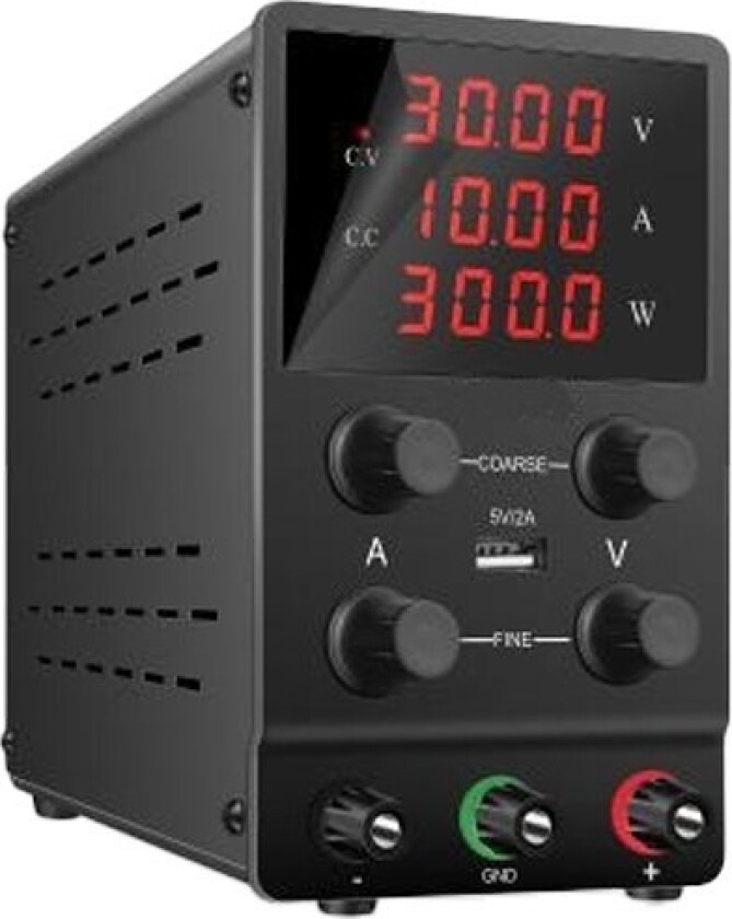 Blås 58-628# Laboratoriestrømforsyning Sps1203 120V/3A Svart