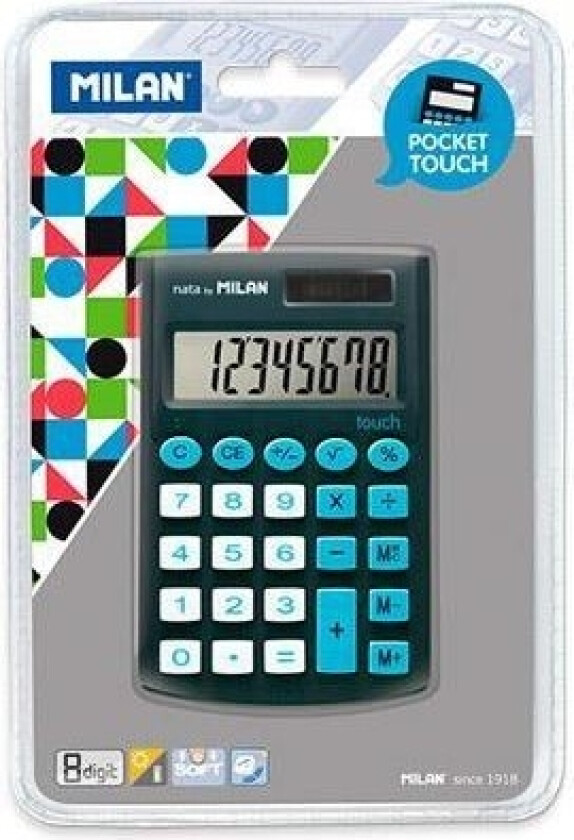 -Kalkulator Pocket Touch 150908Kbl Svart Og Blå