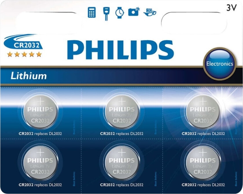 Minicells Cr2032p6 - Batteri 6 X Cr2032 - Li - 210 Mah