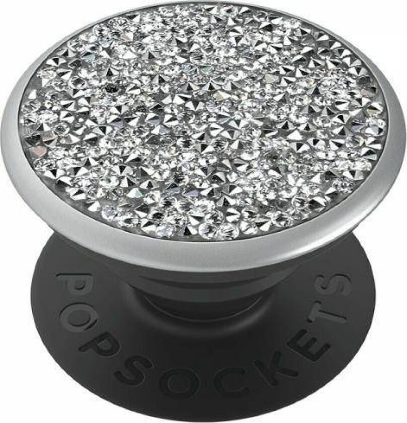 Popsockets 2 Swarovski Crystals 100909 Sølv/Sølv Telefonholder Og Stativ