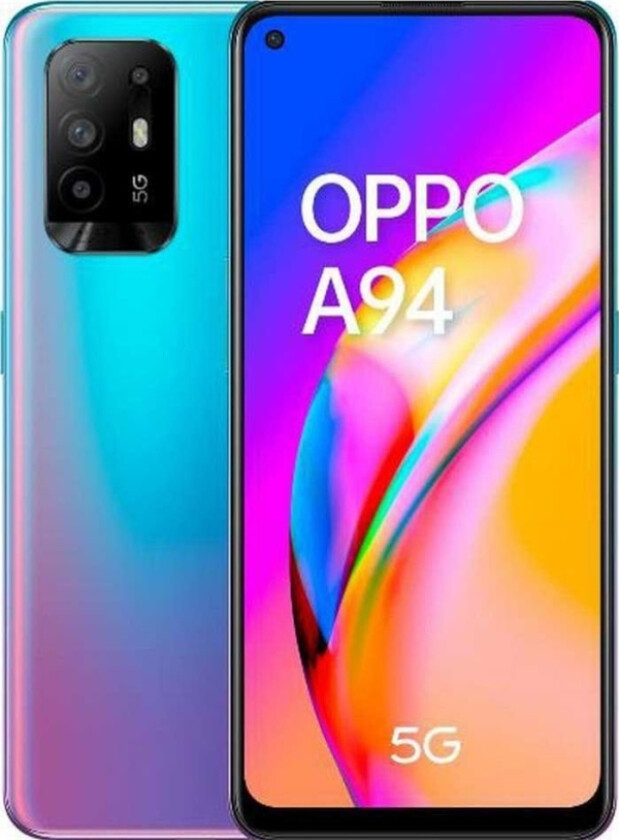 Oppo A94 5G 8/128 Gb Smarttelefon Med Dobbel Sim-Kort Blå (5992690)
