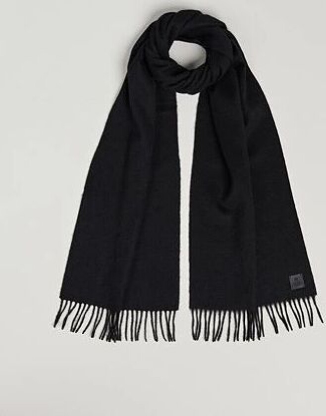 Merino Wool Scarf Black