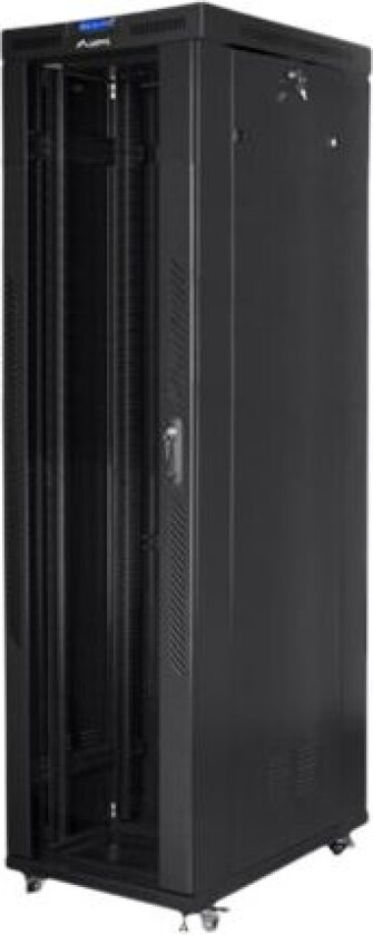 Lanberg - Rack Skap - Med 4 Kjølevifter, Display - Svart, Ral 9004 - 47U - 19"