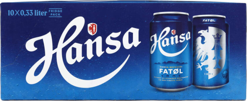 Hansa Fatøl 0,33lx10 boks