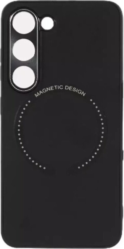 Samsung Galaxy S23 Fleksibel Magnetisk Plast Bakdeksel med Skinnbelegg - Svart