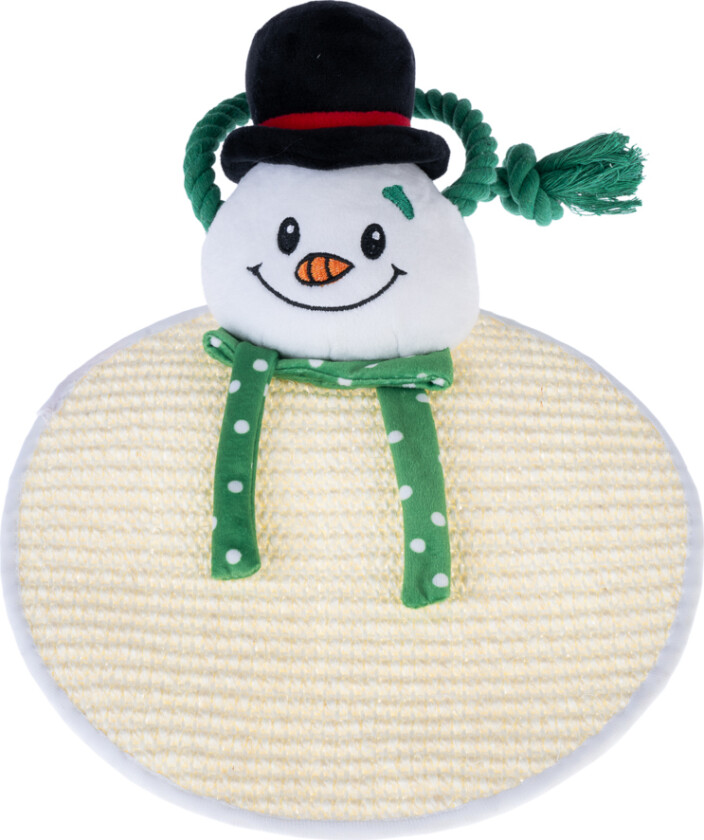 sisal klorematte snømann - L 35 x B 25 x H 4 cm