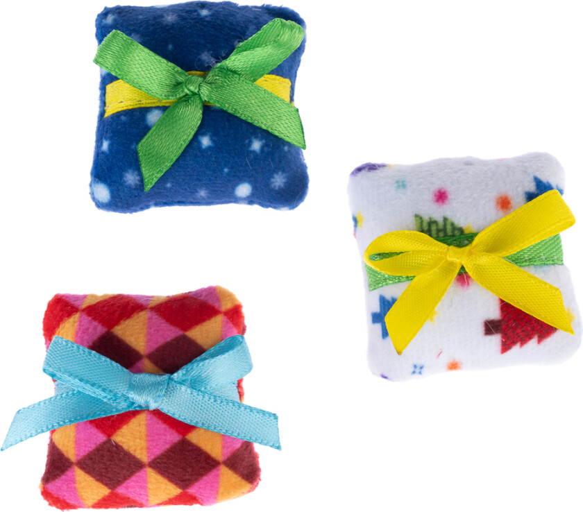 Xmas katteleke sett gaver - Sett med 3 stk.