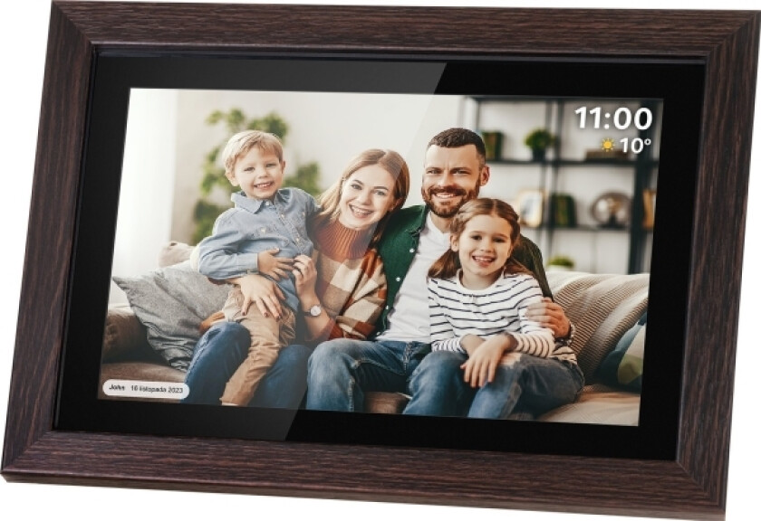Ramka Cyfrowa Kruger&Matz Cyfrowa Ramka Kruger&Amp Matz Na Zdjcia Frameo Wi-Fi 10,1&Quot Drewniana Ramka