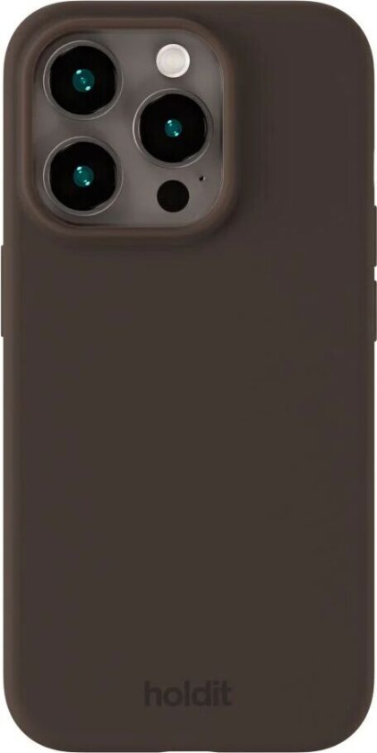 Holdit iPhone 14 Pro Silikon Deksel - Chocolate