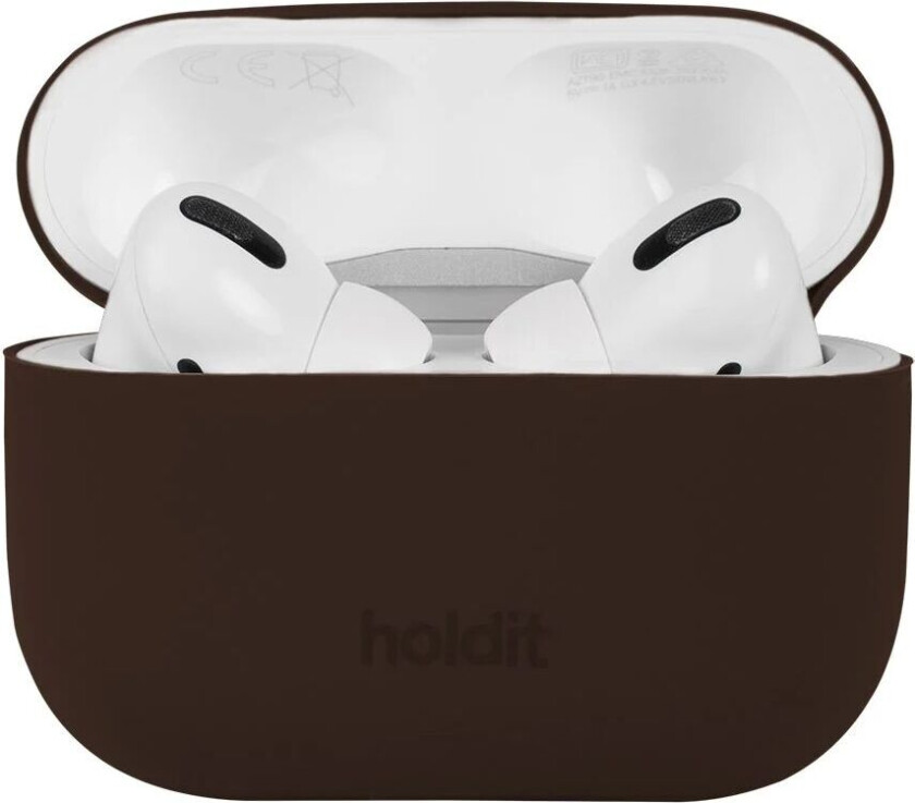 Holdit Nygård Silikondeksel Til AirPods Pro - Chocolate