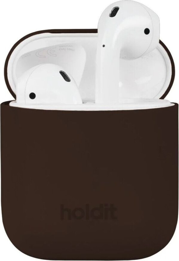 Holdit Nygård Silikon Deksel Til AirPods - Chocolate