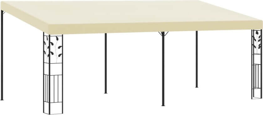 Veggmontert paviljong 6x3x2,5 m kremhvit