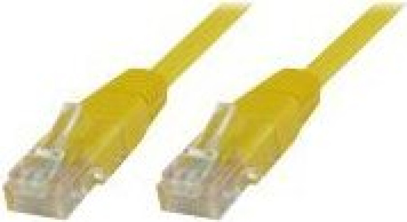 Microconnect - Nettverkskabel - Rj-45 (Hann) Til Rj-45 (Hann) - 5 M - Utp - Cat 5E - Gul
