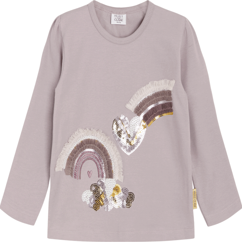 Hust & Claire Alma genser til barn, purple dove