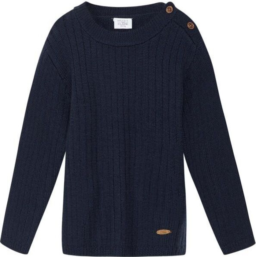 Hust & Claire Pil tykk ullgenser til småbarn, More Navy