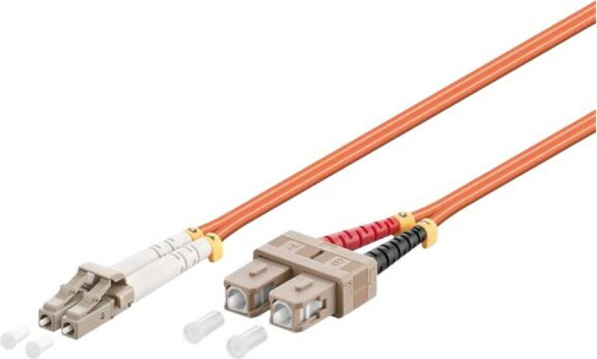 Microconnect - Nettverkskabel - Lc/Upc Multimodus (Hann) Til Sc/Upc Multimodus (Hann) - 0,5 M. - 2 Mm - Fiberoptikk - Dupleks - 50 / 125 My - Om2 - H