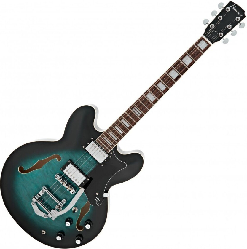 Revival Vibrato Semi Acoustic Guitar Tealburst