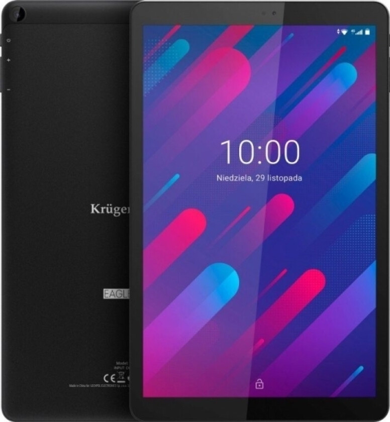 Krüger&Amp Matz Eagle 1070 4G Lte 128 Gb 26,7 Cm (10,5") Mediatek 6 Gb Wi-Fi 5 (802.11Ac) Android 10 Black