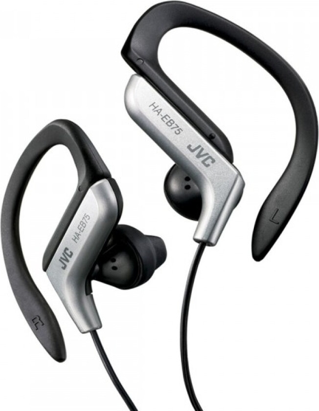 Jvc Ha-Eb75, Hodetelefoner, Ørekrok, Idretter, Svart, Sølv, Stereofonisk, 1,2 M