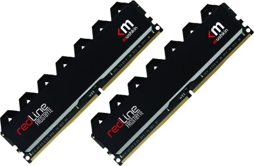 Mushkin Redline - Ddr4 - Sett - 32 Gb: 2 X 16 Gb - Dimm 288-Pin - 3200 Mhz / Pc4-25600 - Cl14 - 1.4 V - Ikke-Bufret - Ecc - Svart