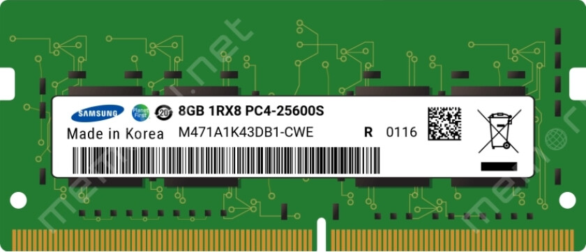 - Ddr4 - Modul - 8 Gb - So Dimm 260-Pin - 3200 Mhz / Pc4-25600 - 1.2 V - Ikke-Bufret - Ikke-Ecc - For Intel Next Unit Of Computing 12 Pro Kit