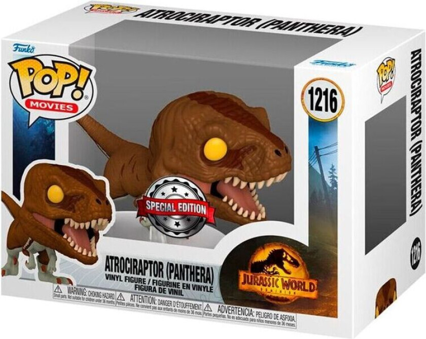 POP figur Jurassic World 3 Atrociraptor Panthera Exclusive