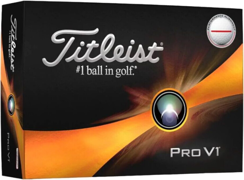 Pro V1 Performance Alignment Golfball Rød