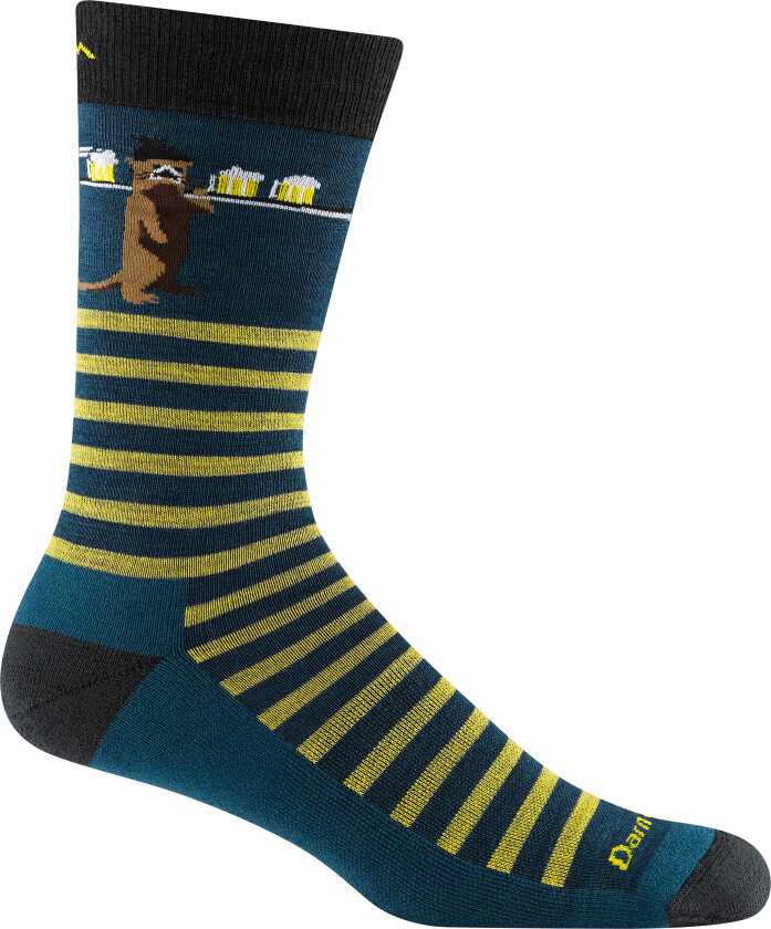Women's Micro Crew Midweight Hiking Sock Dark Teal Small