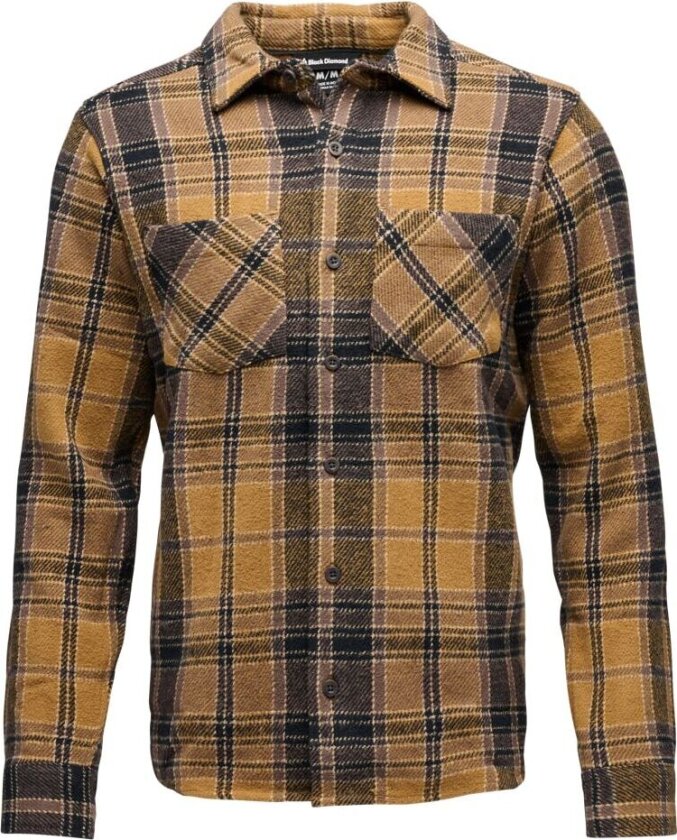 Black Diamond Men's Project Heavy Flannel Flax-black Plaid L
