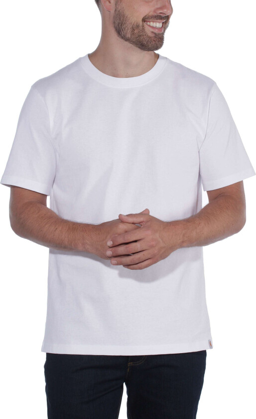 Men's Relaxed Fit Heavyweight Short Sleeve T-shirt White L