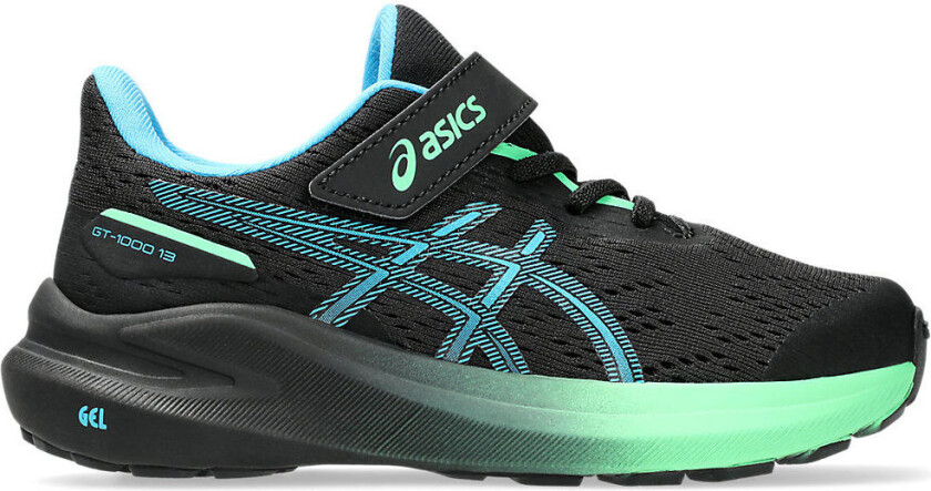 Gt-1000 13 Ps, løpesko, barn og junior Black/digital Aqua
