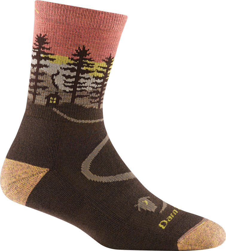 Women's Micro Crew Midweight Hiking Sock Earth Large