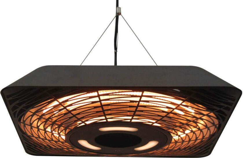 Elektrisk terrassevarmer 2000W, IP45, fjernkontroll