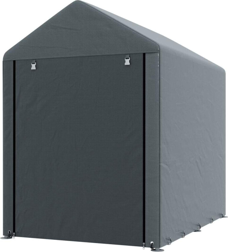 Bilde av Garasjetelt, 1,2 x 1,79 x 1,65 m oppbevaringstelt med UV-beskyttelse, stor glidelåsdør, vanntett foliegarasje for hageverktøy, s