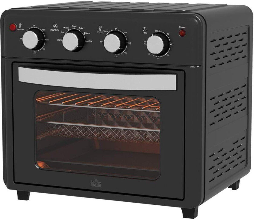 Bilde av Miniovn med sirkulasjonsluft, 90°C-230°C, 30L, miniovn med stekebrett, grillrist, smulebrett, varmluftfrityrkoker med 7 moduser,