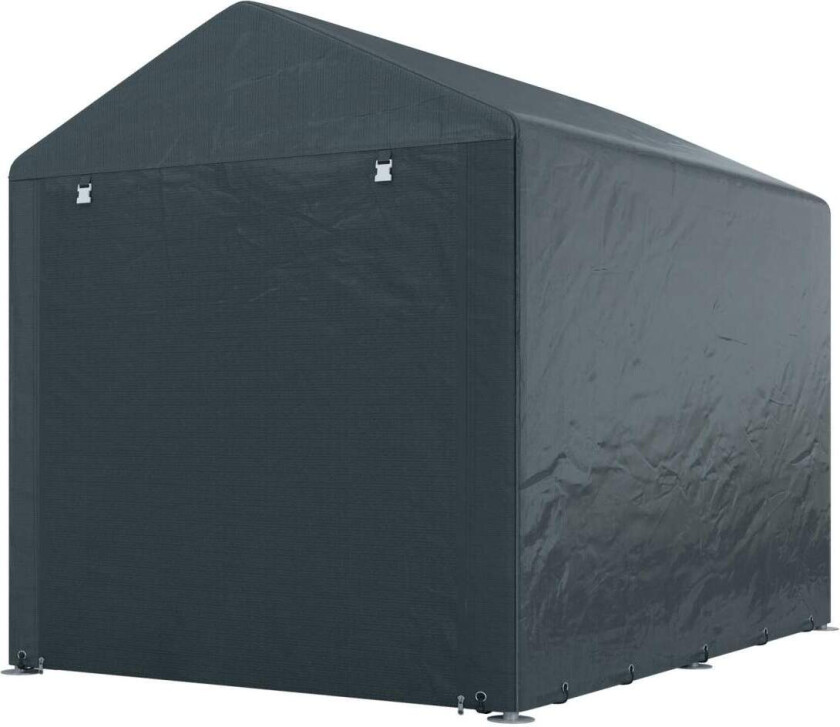 Bilde av Garasjetelt, 1,6 x 2,18 x 1,72 m oppbevaringstelt med UV-beskyttelse, glidelåsdør, vannavvisende filmgarasje for hageredskaper