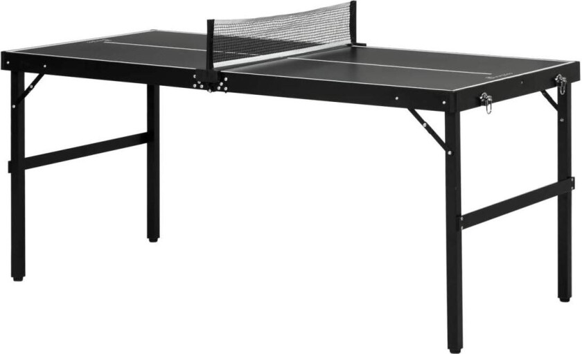 Minibordtennisbord sammenleggbart tennisbord fritidsbord med bordtennisnetthåndtak bordtennissett innendørs spill for hjemmet al