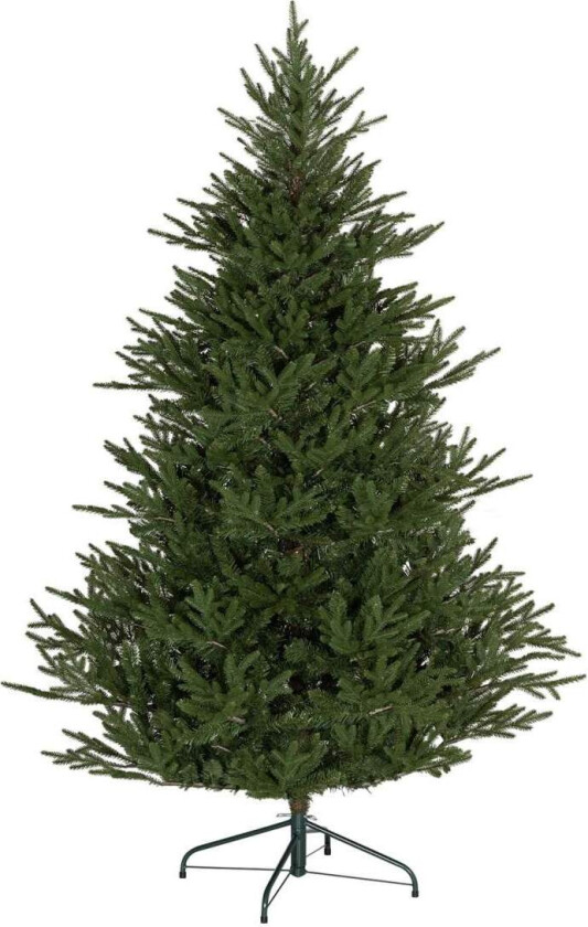 Kunstig juletre, 180 cm juletre med 2380 tips, sammenleggbart metallstativ, til juledekorasjon, grønn