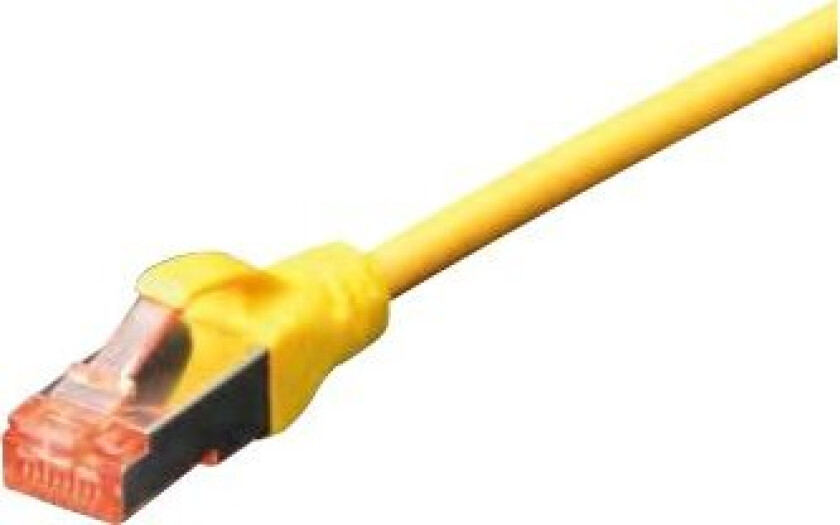 - Koblingskabel - Rj-45 (Hann) Til Rj-45 (Hann) - 1 M - Sftp - Cat 6 - Med Støvel, Halogenfri, Uten Hindringer - Gul