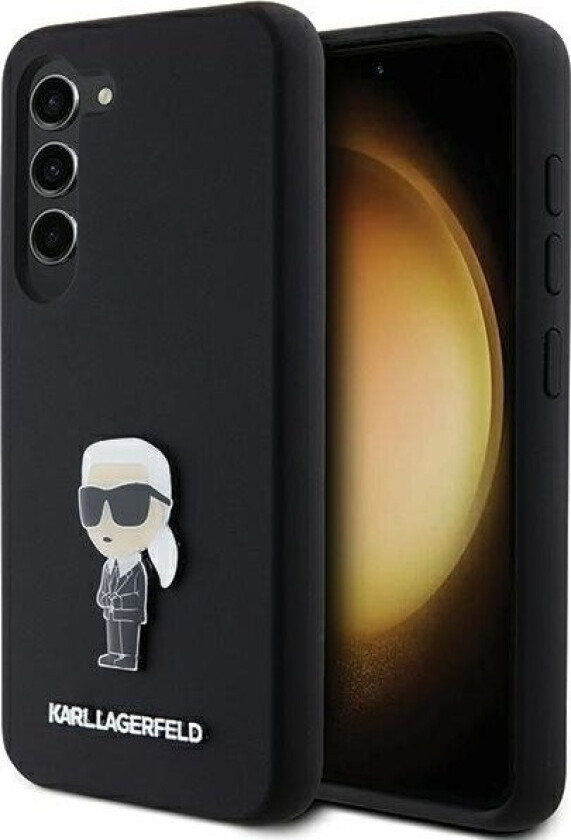 Etui Klhcs24msmhknpk Samsung Galaxy S24+ Plus Silicone Ikonik Metal Pin Czarny/Black