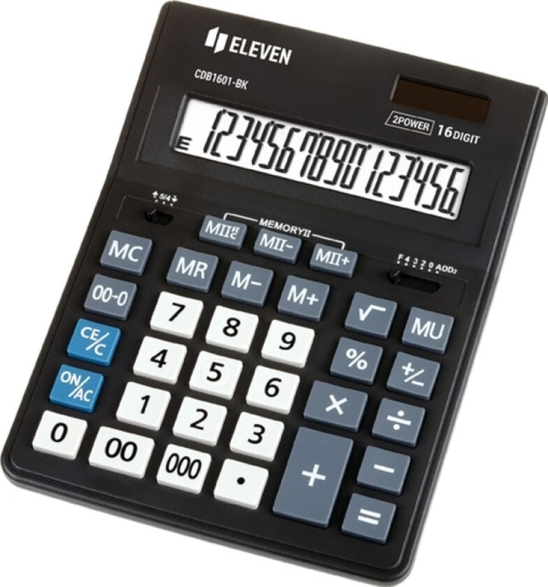 Kalkulator Eleven Eleven Kalkulator Biurowy Cdb1601bk Czarny