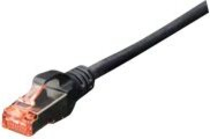 Premium - Koblingskabel - Rj-45 (Hann) Til Rj-45 (Hann) - 1 M - Ftp - Cat 6 - Med Støvel, Uten Hindringer - Svart