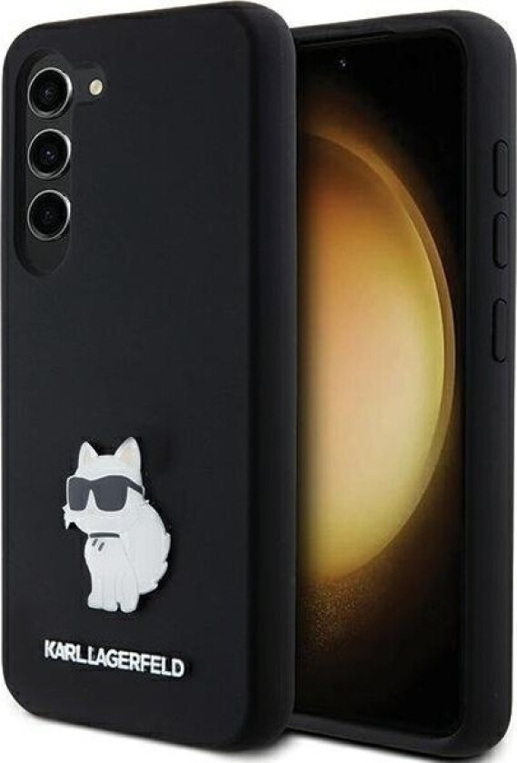 Etui Klhcs23ssmhcnpk Samsung Galaxy S23 Hardcase Silicone Choupette Metal Pin Czarny/Black
