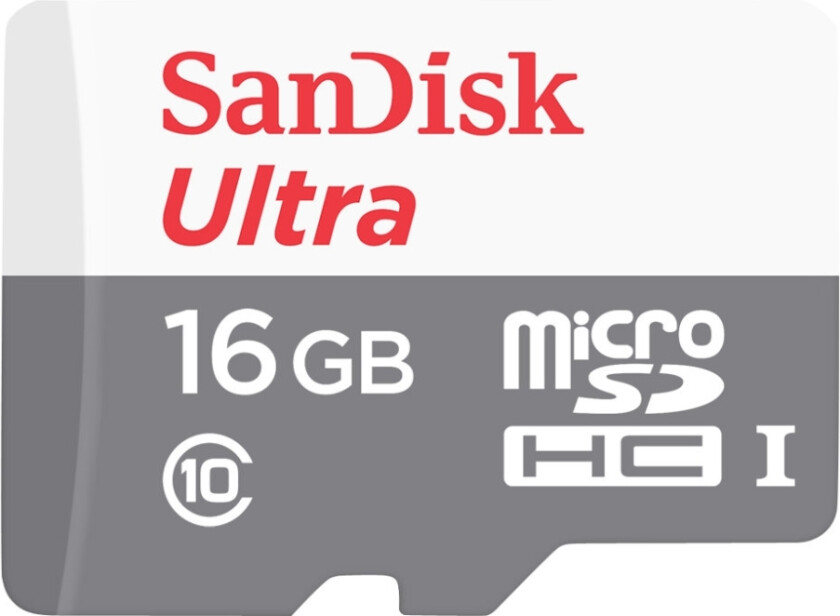 Bilde av Sandisk Ultra - Flashminnekort - 16 Gb - Uhs-I / Class10 - Microsdhc Uhs-I