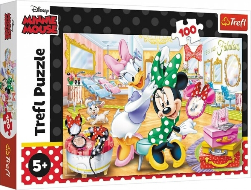 Puzzle 100 Minnie I En Skjønnhetssalong